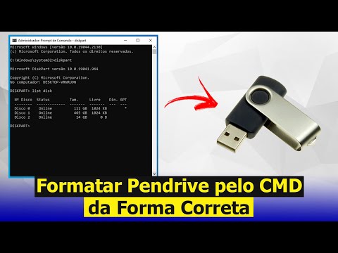 Como Formatar Pen Drive usando o CMD